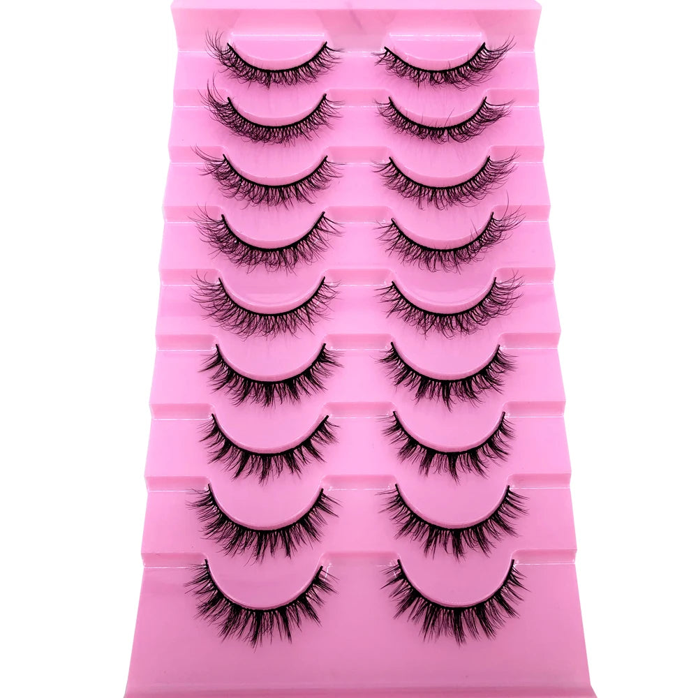 3D Mink-Effect False Eyelash Set – Soft, Fluffy & Full of Volume
