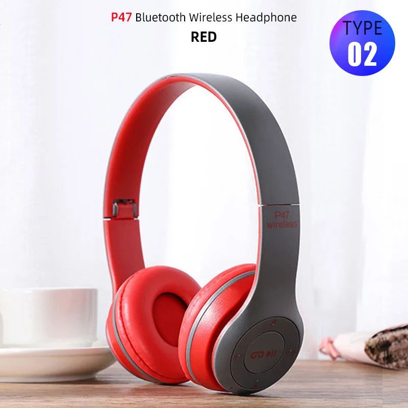 Foldable Bluetooth Sport Headphones – Bass, Comfort, & Wireless Freedom