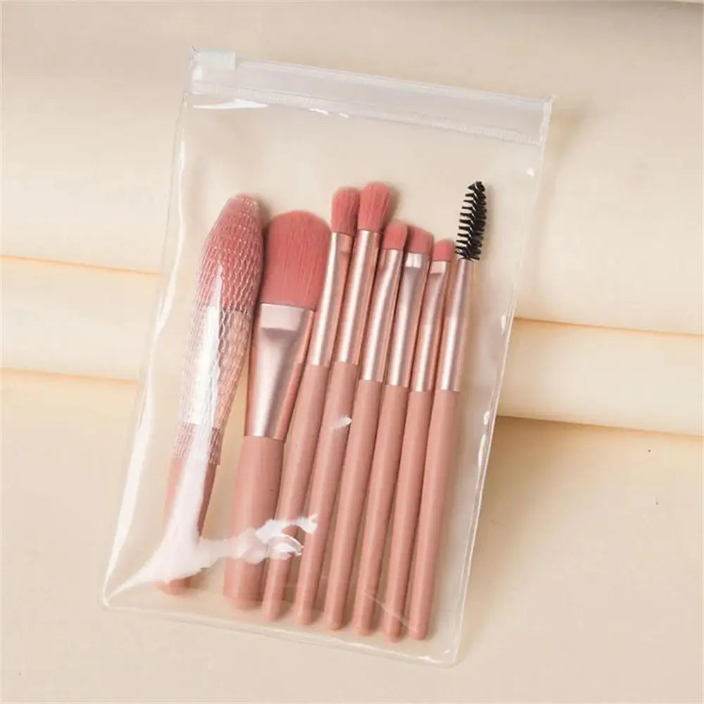 8-Piece Makeup Brush Set – Soft & Fluffy Blending Tools