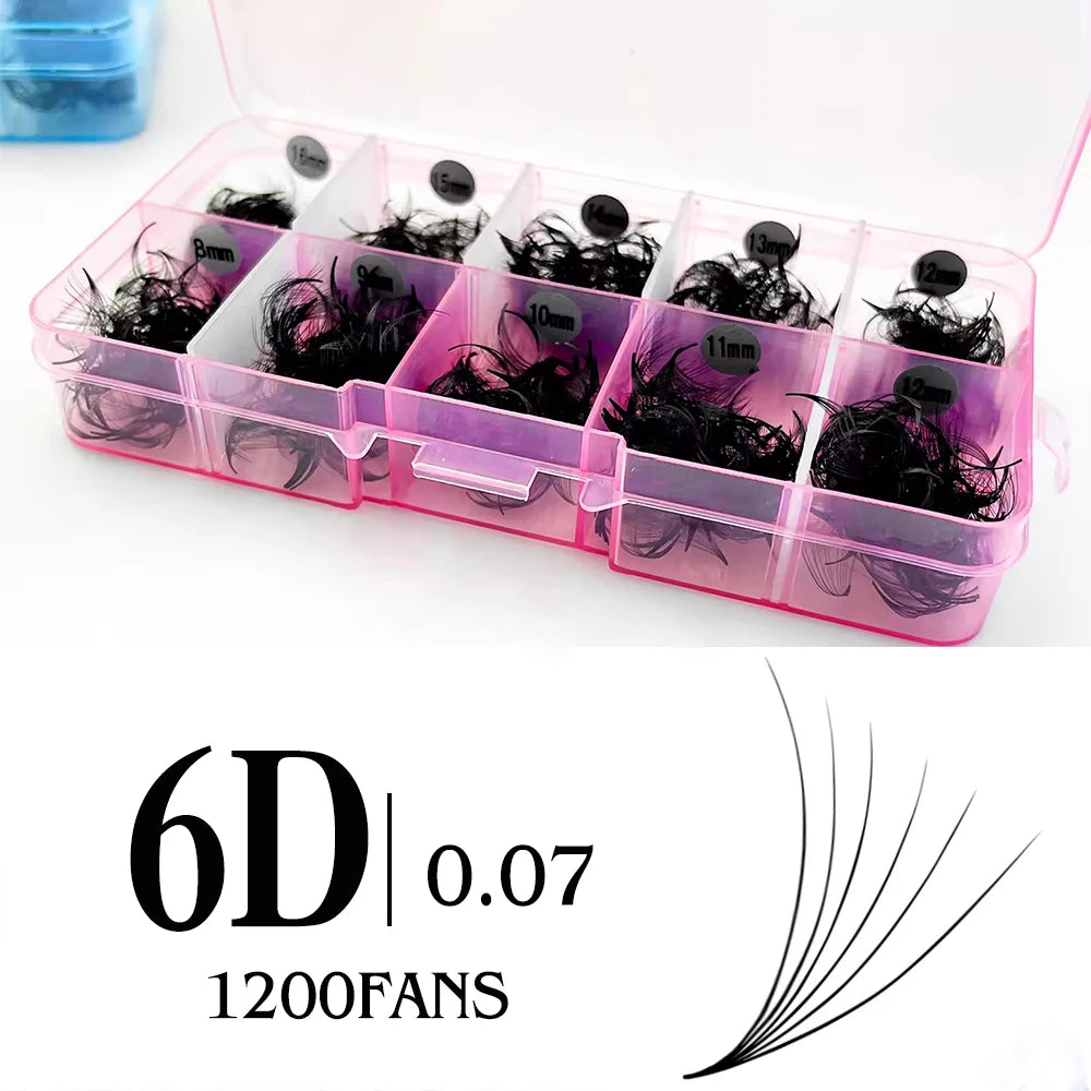 Premade Volume Lash Fans – 3D–20D D Curl (8–15mm)
