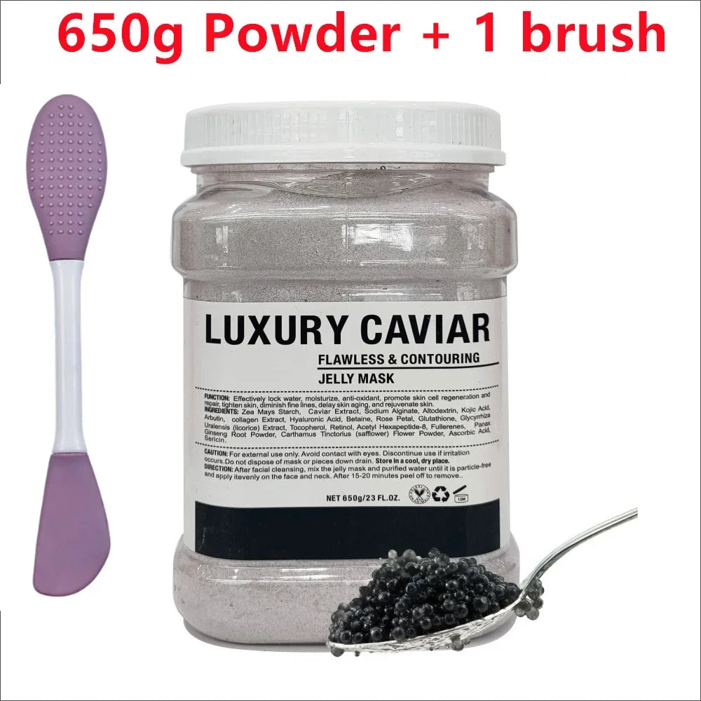 650g Chamomile & Hyaluronic Acid Jelly Mask Powder – Hydrating, Firming & Brightening Facial Treatment 💆♀️✨