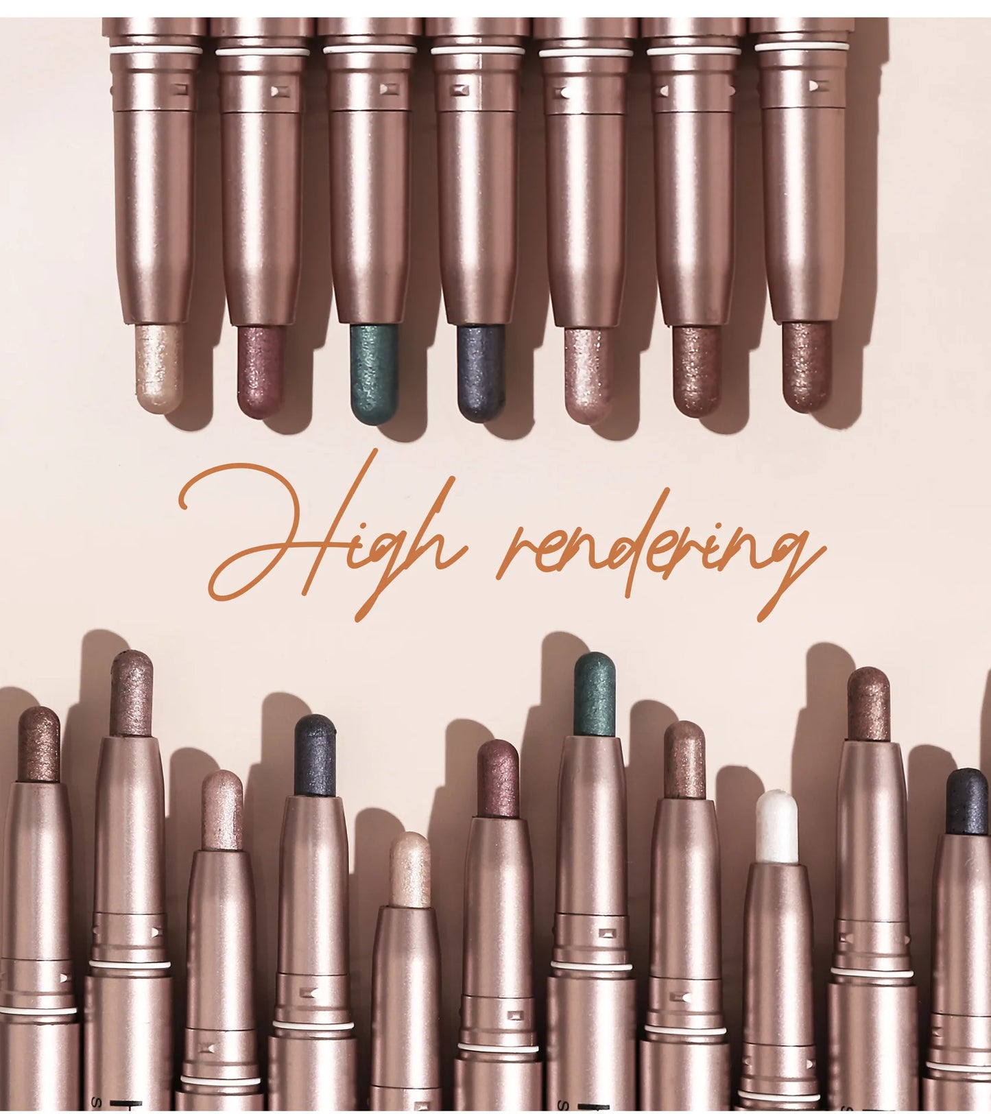 Double-Head Eyeshadow Stick – Shimmer & Matte Cream Pencil (Waterproof, Long-Lasting)