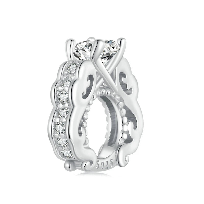 925 Sterling Silver Rainbow Heart Charm β Shine with Every Sparkle
