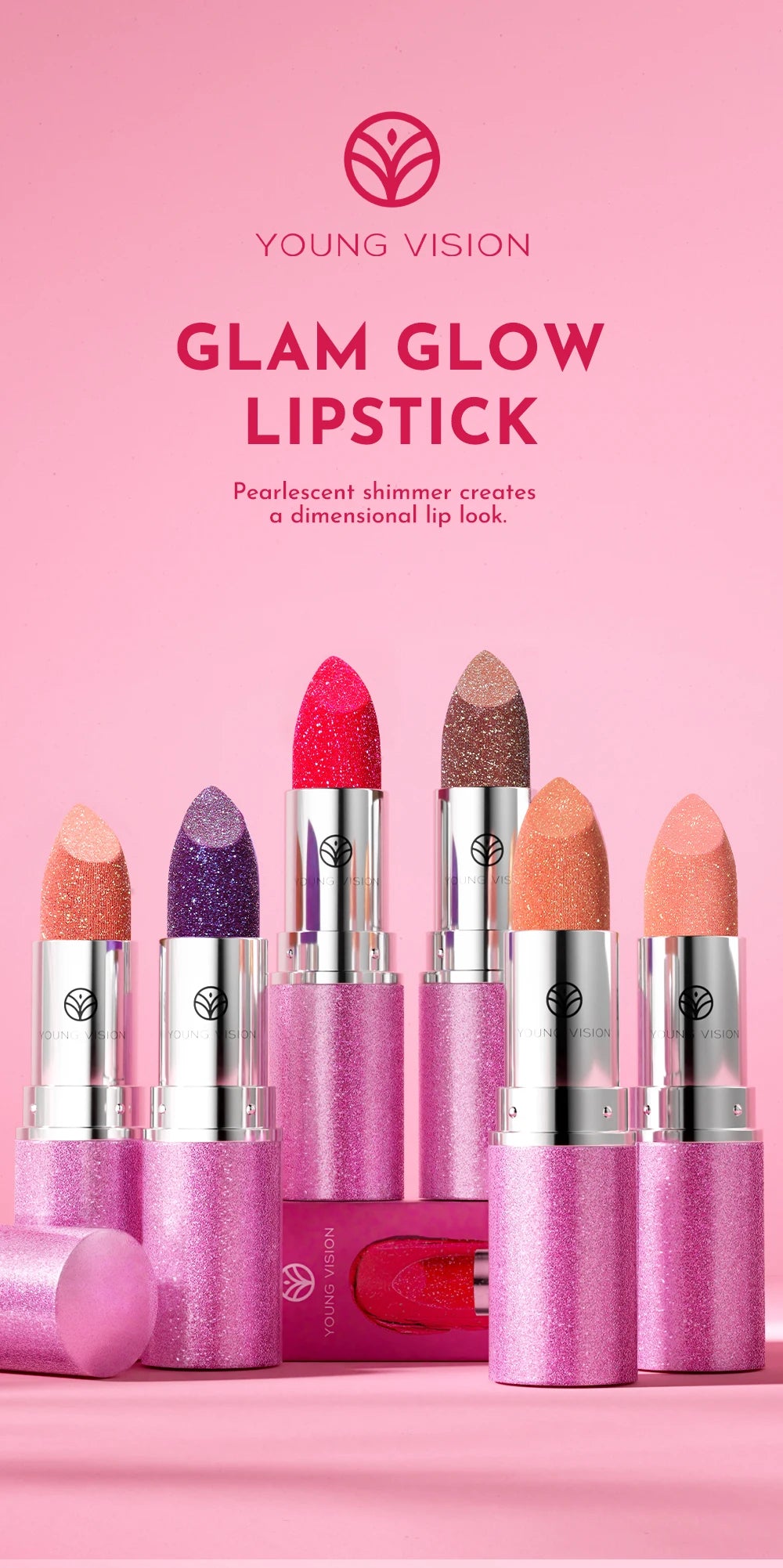 YOUNG VISION Color-Changing Pearl Lipstick – Flash, Glow & Go!