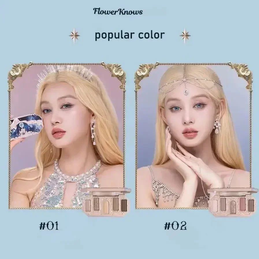 Flower Knows Moonlight Mermaid Eyeshadow Palette – 8 Magical Shades to Mesmerize