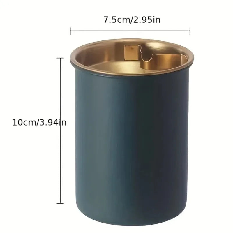Stainless Steel Ashtray with Lid