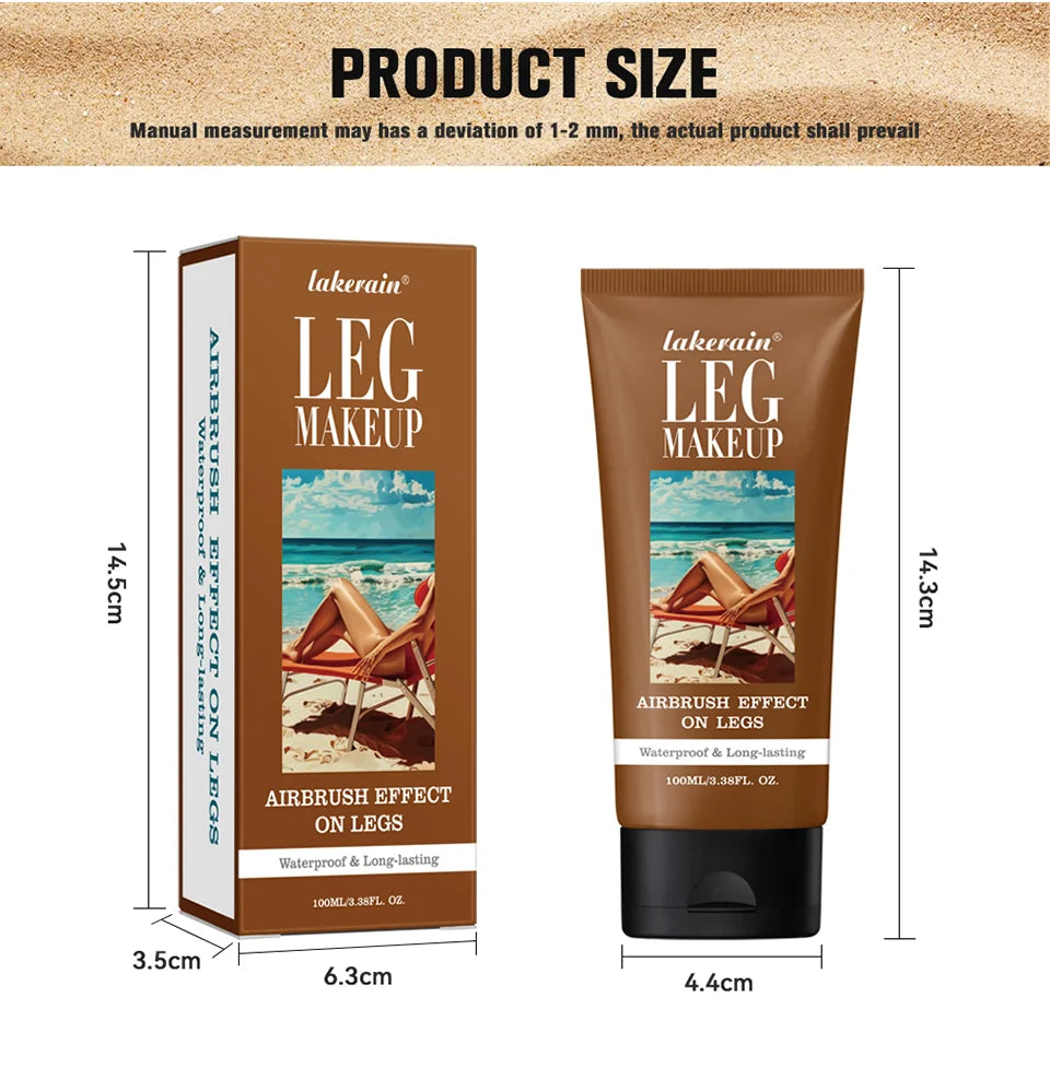 Waterproof Body & Leg Makeup Lotion – Medium Bronze Foundation Cream (118g)