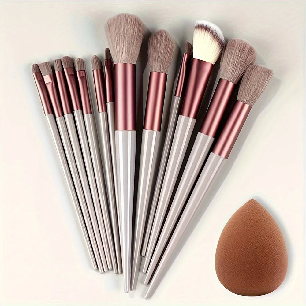 Professional Makeup Brush Set – 13pcs / 33pcs with Sponges & Tools