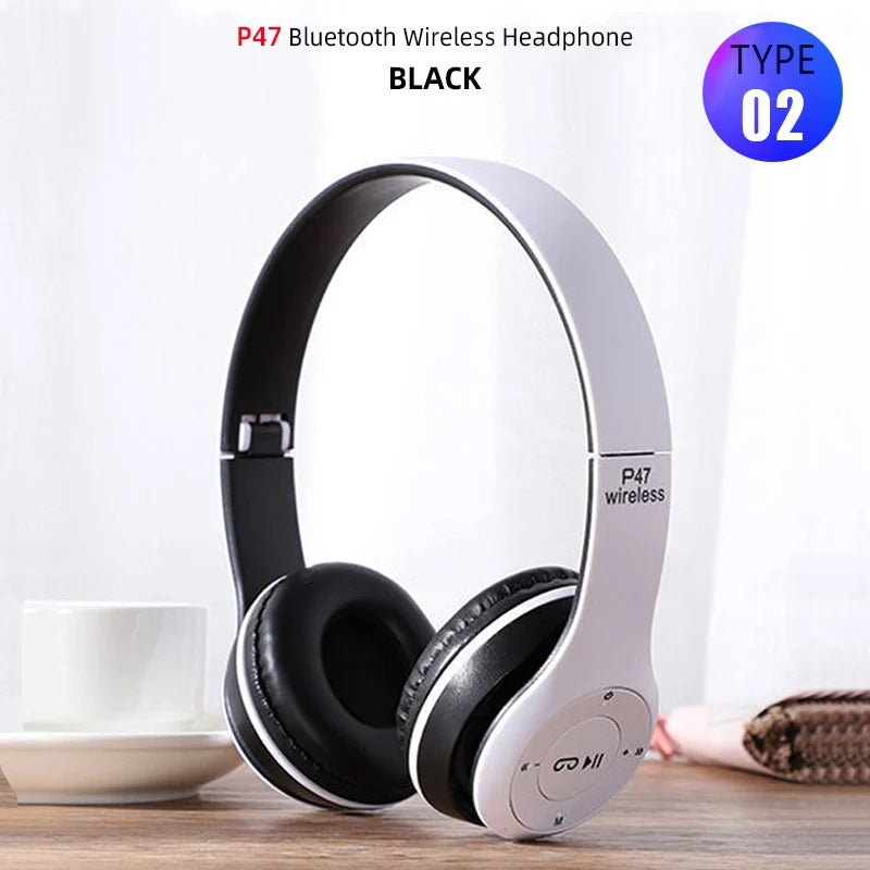 Foldable Bluetooth Sport Headphones – Bass, Comfort, & Wireless Freedom