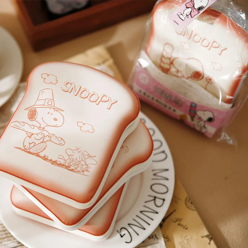Cute Snoopy Bread-Shaped Notebook – Cartoon Mini Journal for Kids & Kawaii Stationery Lovers