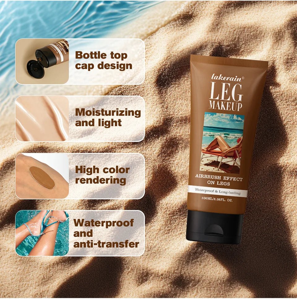 Waterproof Body & Leg Makeup Lotion – Medium Bronze Foundation Cream (118g)