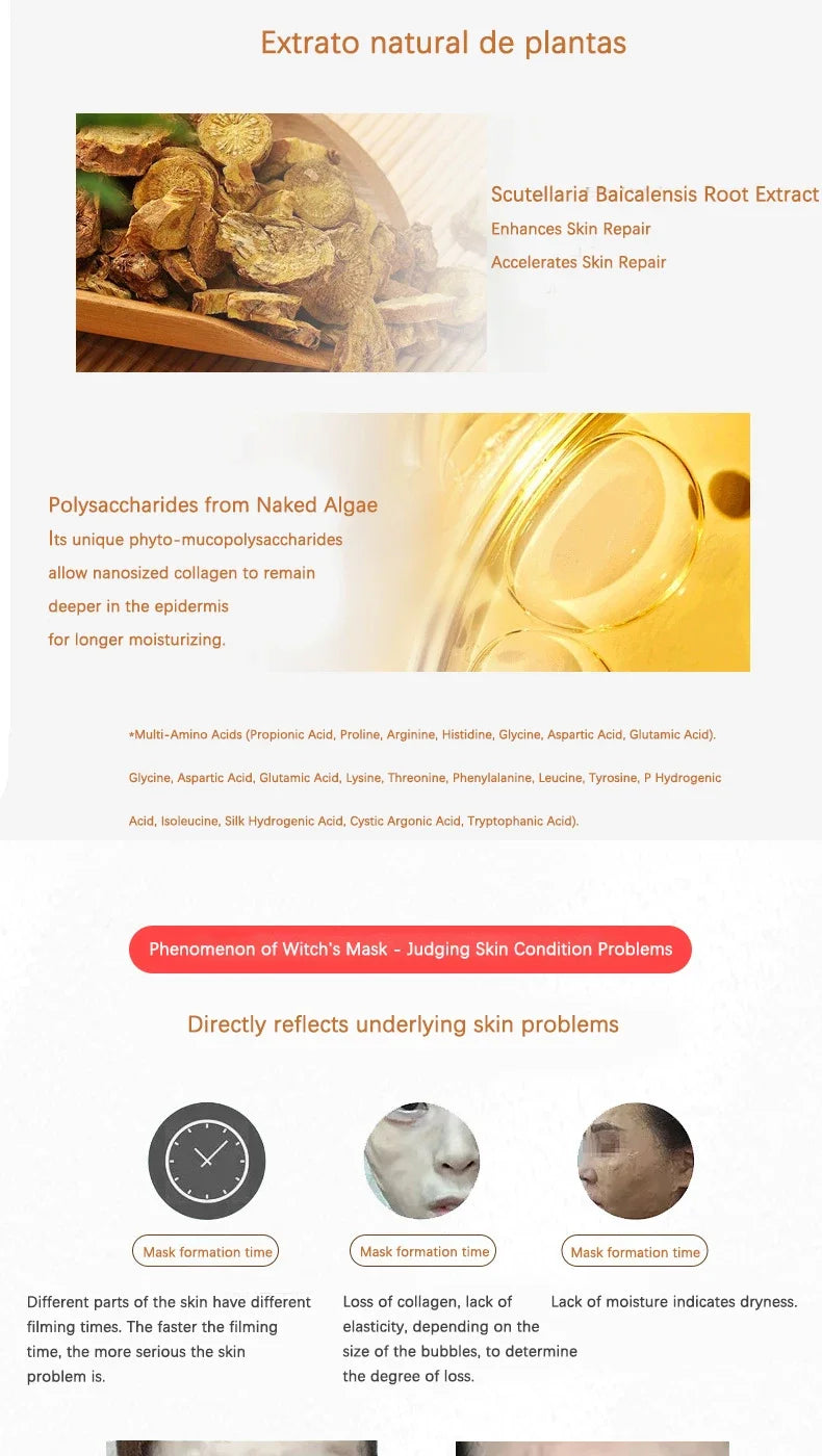 Korean Collagen & Hyaluronic Acid Face Mask – Repair, Firming & Brightening