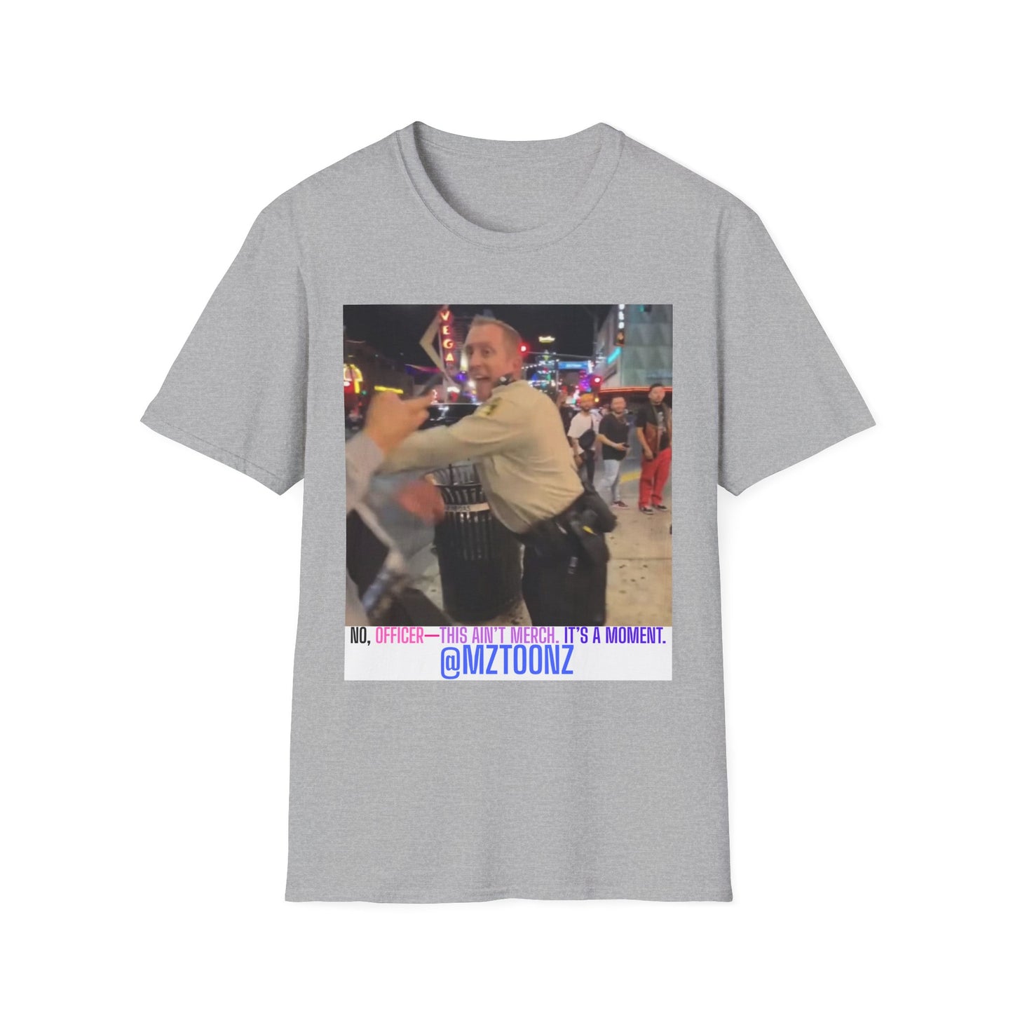 Funny Law Enforcement Meme T-Shirt, Unisex Softstyle Tee, Joke Shirt, Humor Apparel, Unique Gift Idea