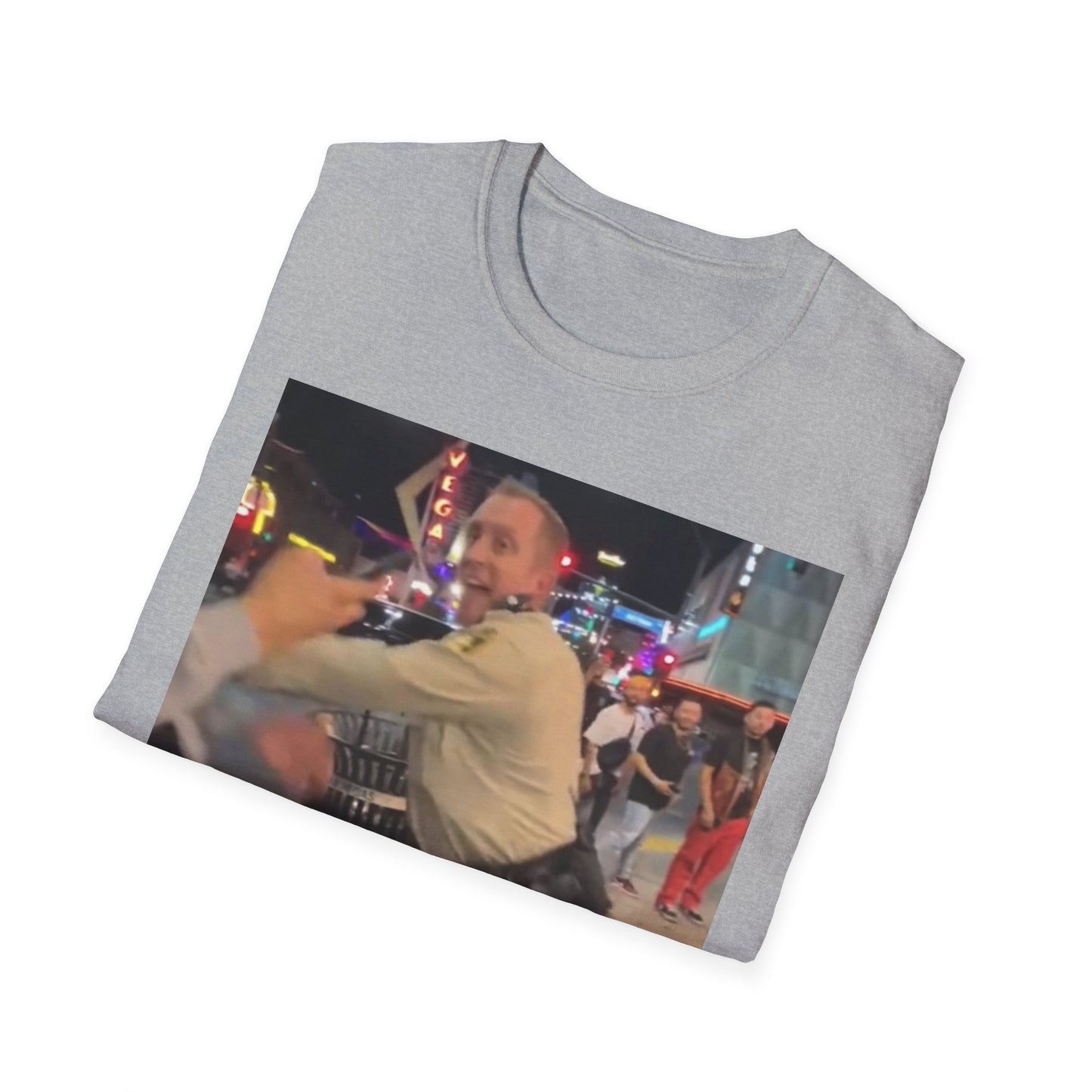 Funny Law Enforcement Meme T-Shirt, Unisex Softstyle Tee, Joke Shirt, Humor Apparel, Unique Gift Idea