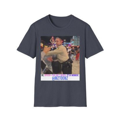 Funny Law Enforcement Meme T-Shirt, Unisex Softstyle Tee, Joke Shirt, Humor Apparel, Unique Gift Idea