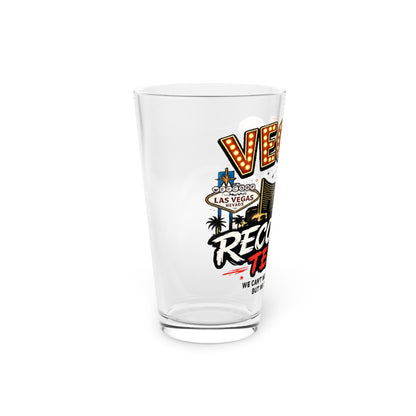 Las Vegas Retro Marquee Pint Glass — 16oz Beer Glass