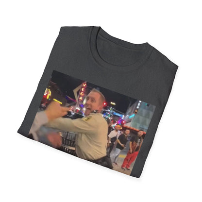 Funny Law Enforcement Meme T-Shirt, Unisex Softstyle Tee, Joke Shirt, Humor Apparel, Unique Gift Idea