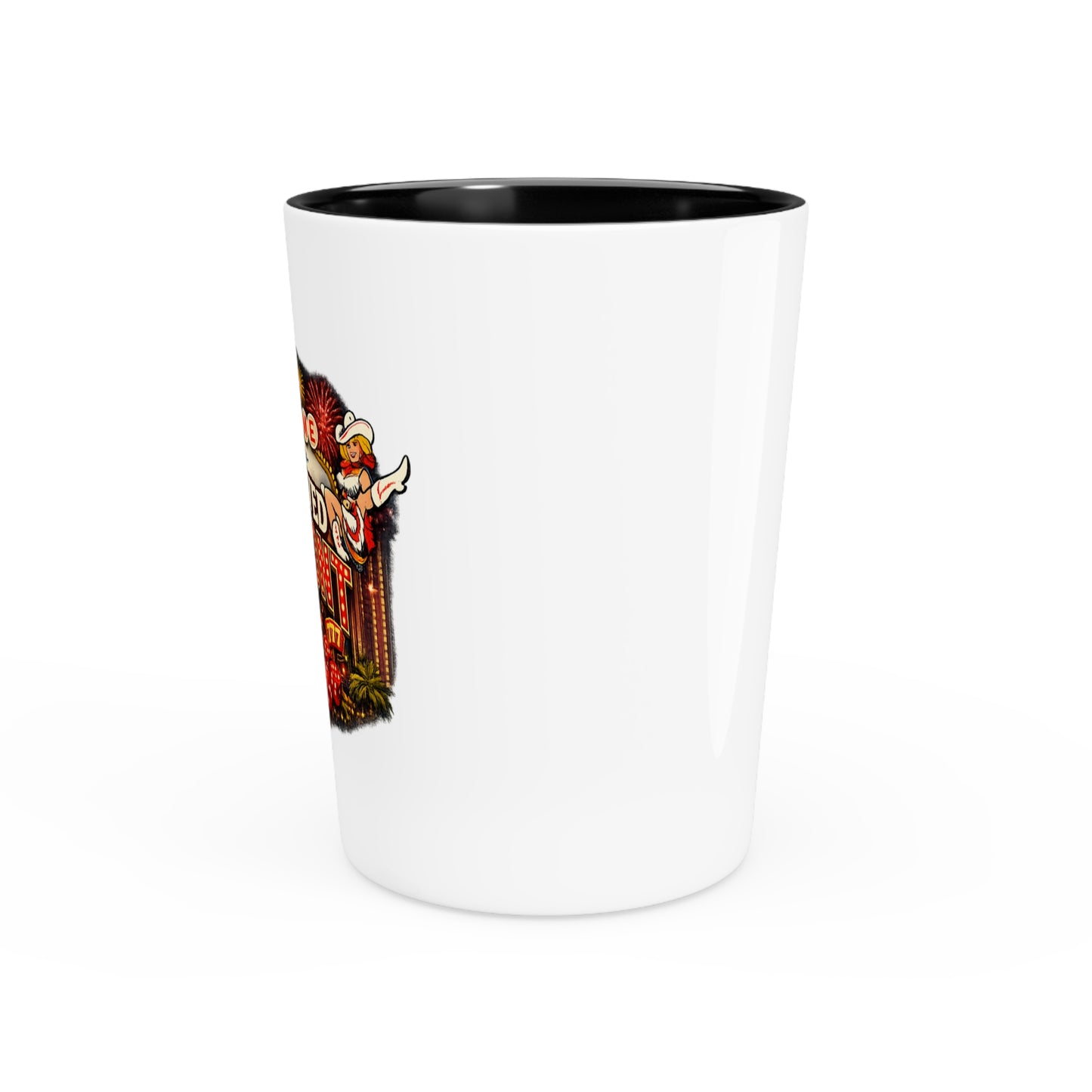 I Survived Fremont Street Shot Glass – Vegas Neon Casino Souvenir