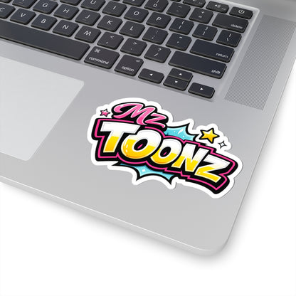 Mz Toonz Cartoon Logo Sticker
