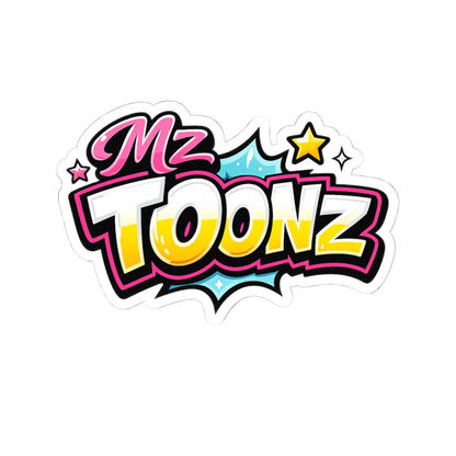 Mz Toonz Cartoon Logo Sticker