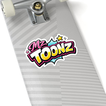 Mz Toonz Cartoon Logo Sticker
