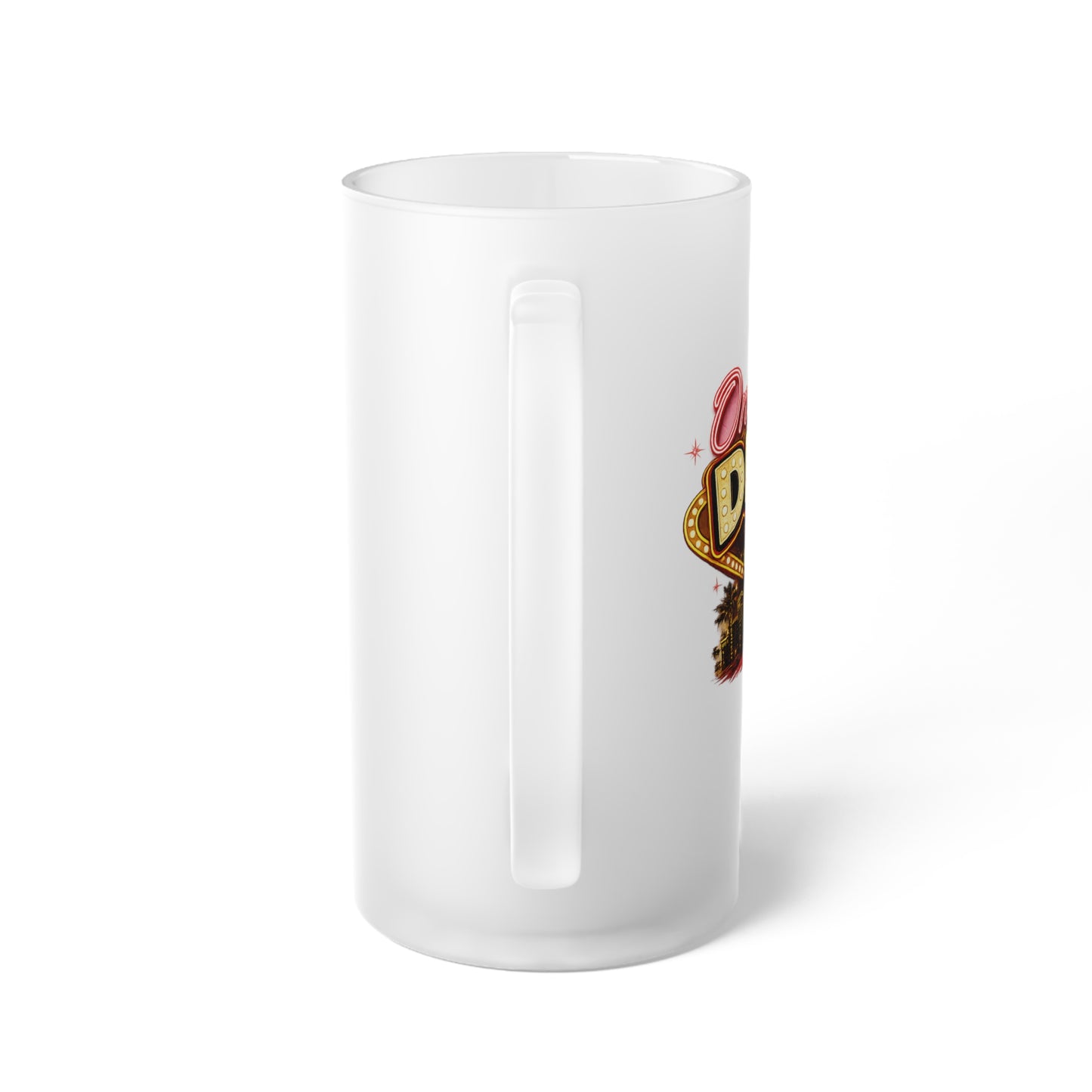Las Vegas Frosted Beer Mug - "One More Drink"