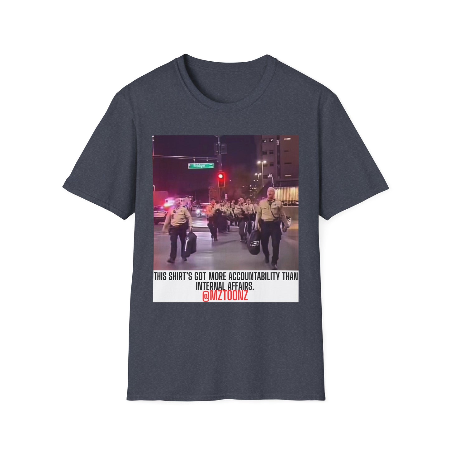 Law Enforcement Meme T-Shirt, Unisex Softstyle Tee, Joke Shirt, Humor Apparel, Unique Gift Idea