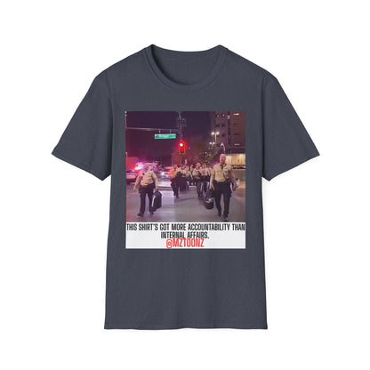 Law Enforcement Meme T-Shirt, Unisex Softstyle Tee, Joke Shirt, Humor Apparel, Unique Gift Idea