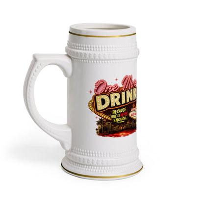 One More Drink Beer Stein Mug - Vintage Las Vegas Sign Pub Gift
