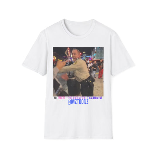 Funny Law Enforcement Meme T-Shirt, Unisex Softstyle Tee, Joke Shirt, Humor Apparel, Unique Gift Idea