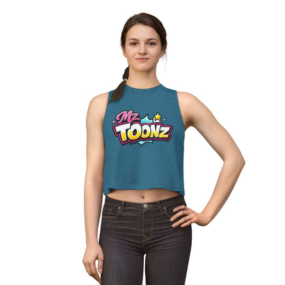 Ms Toonz Graphic Crop Top — Colorful Retro Cartoon Logo Tank for Women