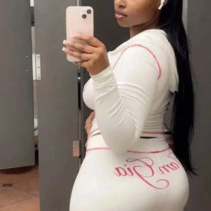 Y2K Hooded 2-Piece Set