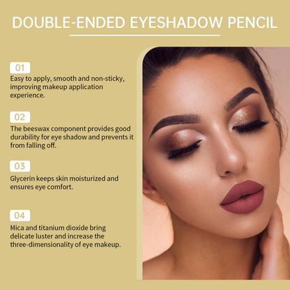 Double Head Shimmer Eyeshadow Pencil