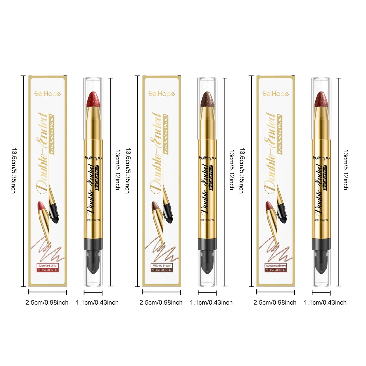 Double Head Shimmer Eyeshadow Pencil