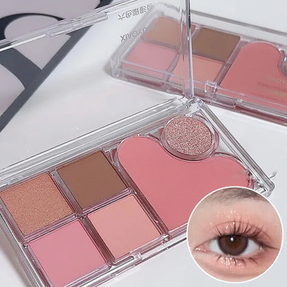 Six-Color Earth Tone Eyeshadow Palette