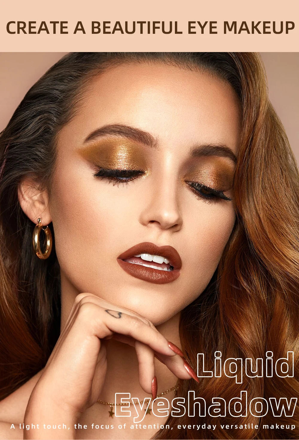 Double-Ended Glitter & Matte Eyeshadow Stick – 2-in-1 Waterproof Eye Makeup Pencil