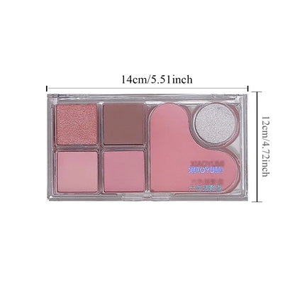 Six-Color Earth Tone Eyeshadow Palette