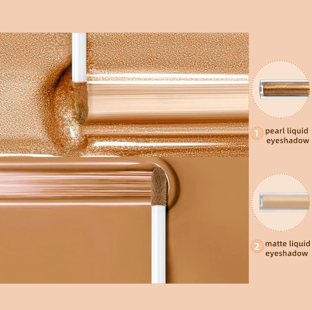 Double-Ended Glitter & Matte Eyeshadow Stick – 2-in-1 Waterproof Eye Makeup Pencil