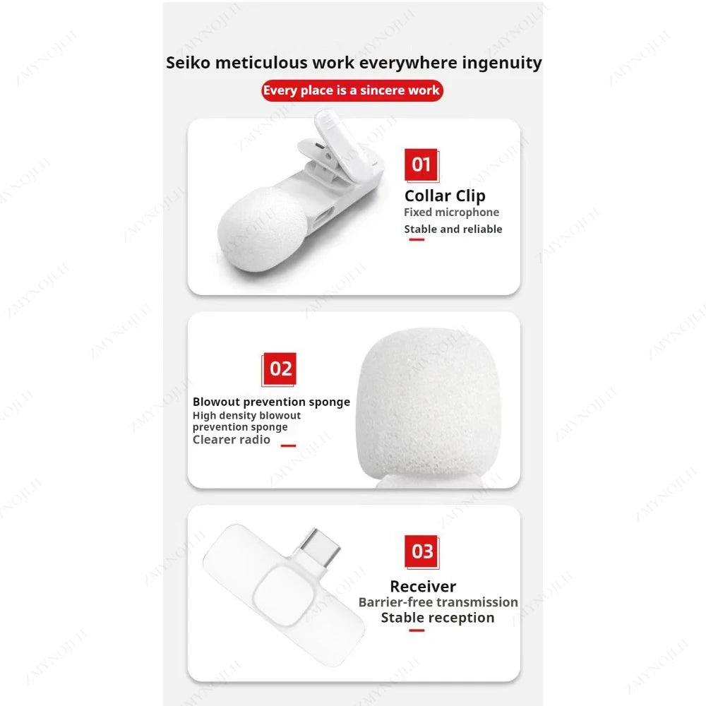 Wireless Lavalier Microphone – Clear Sound, Zero Delay