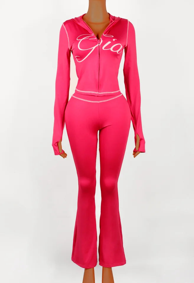 Y2K Hooded 2-Piece Set