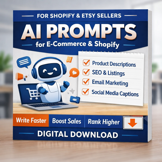 AI Prompts for E-commerce & Shopify (Instant Download)