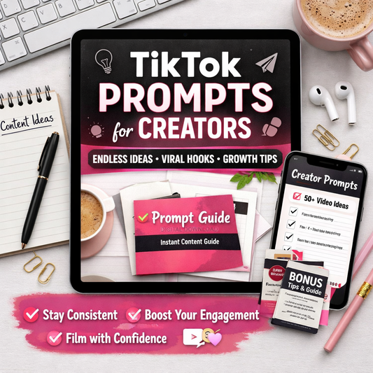 TikTok Prompts for Creators (Instant Download)