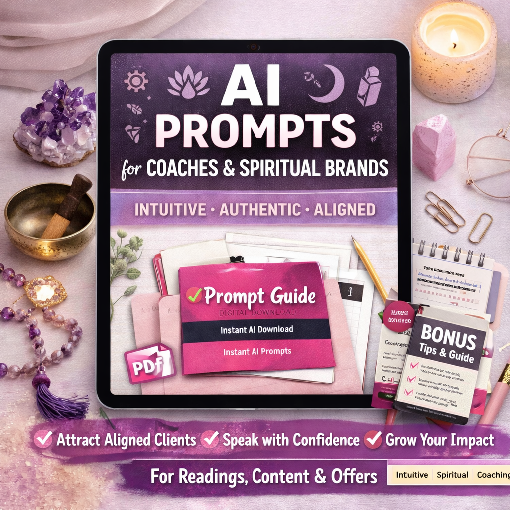 AI Prompts for Coaches & Spiritual Brands (Instant Download)