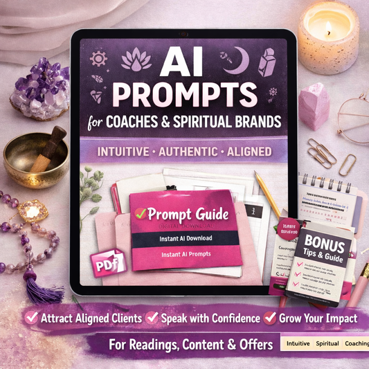 AI Prompts for Coaches & Spiritual Brands (Instant Download)