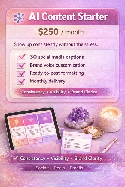 AI Content Services (Monthly Subscription)