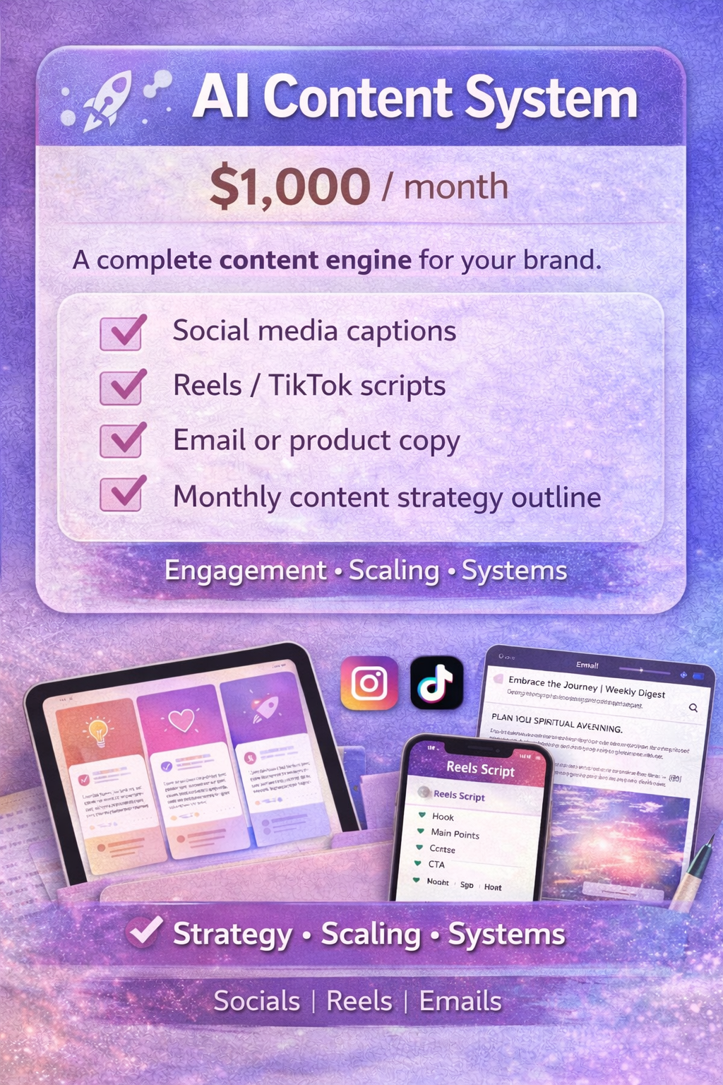 AI Content Services (Monthly Subscription)