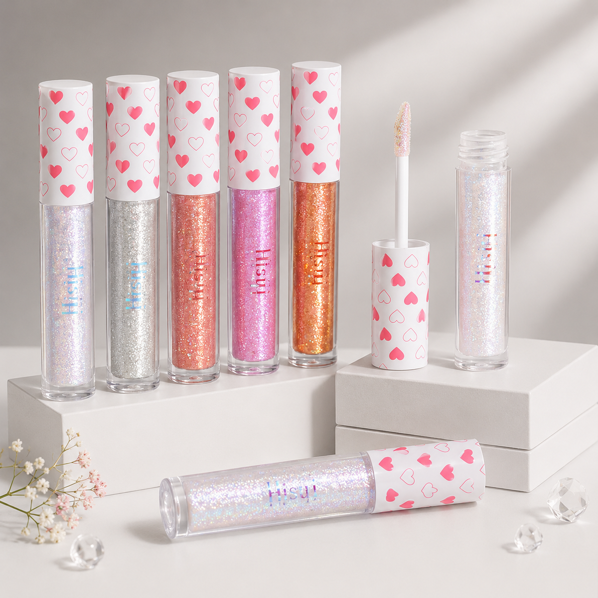 6 Colors Glitter Liquid Eyeshadow