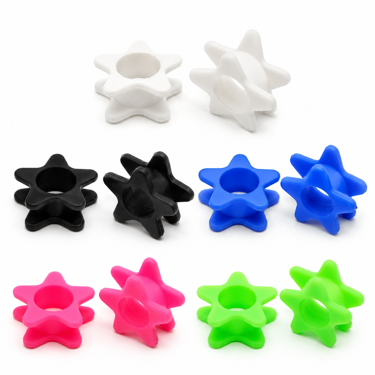Star Hollow Silicone Ear Tunnels & Plugs Set