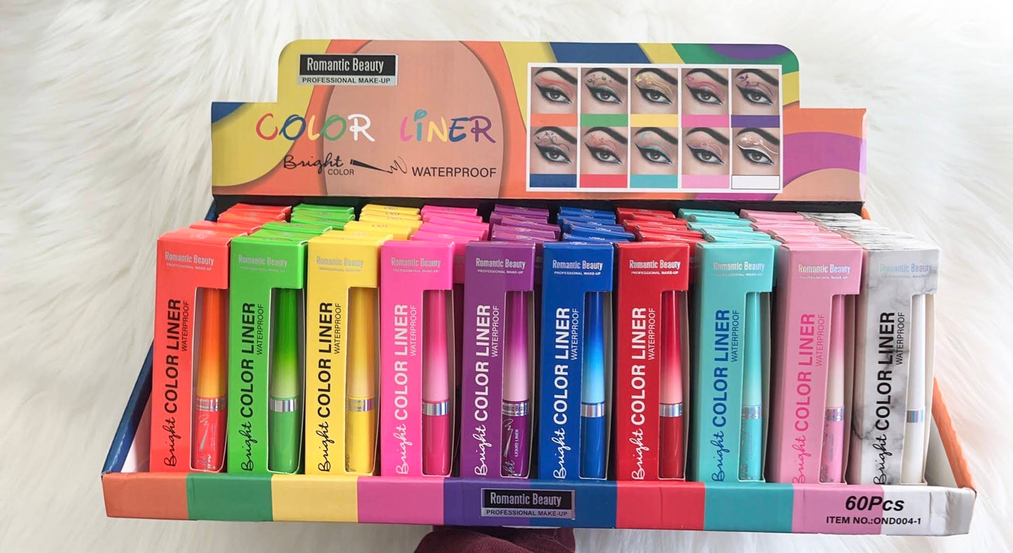 Bright Color Waterproof Eyeliner by Romantic Beauty