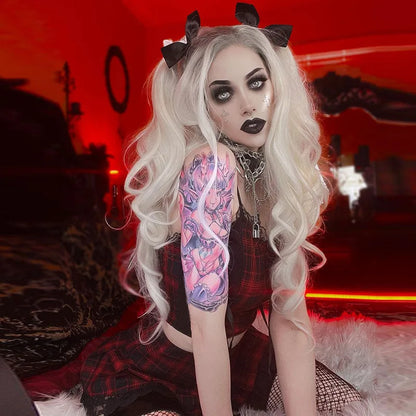 Gothic Plaid Lace Mini Skirt – Y2K Punk Harajuku Skater Style